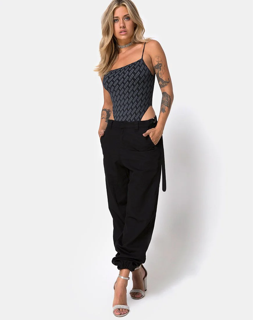 Solemo Bodice in Diagonal Disco Silver - Image 4