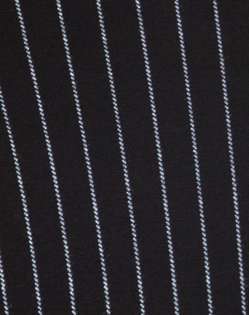 Solemo Bodice in Pinstripe Black - Image 5