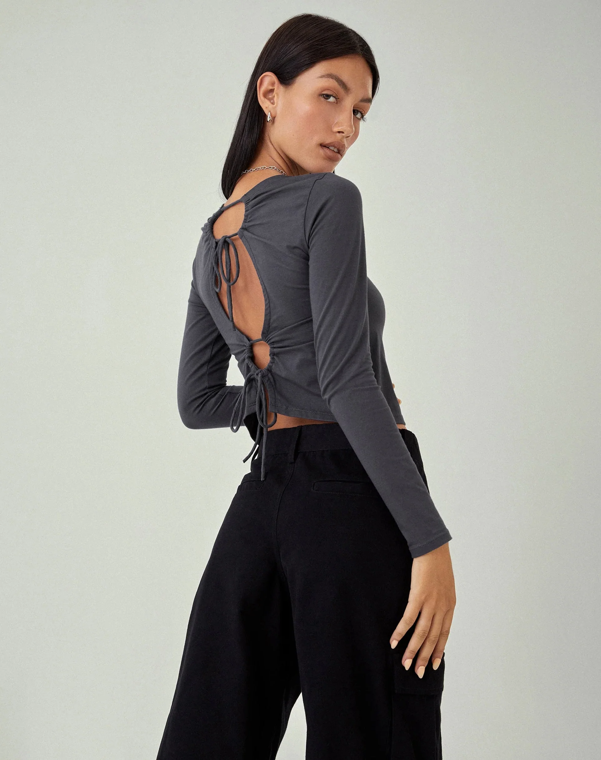 Suratmi Long Sleeve Top in Ocean Storm - Image 3