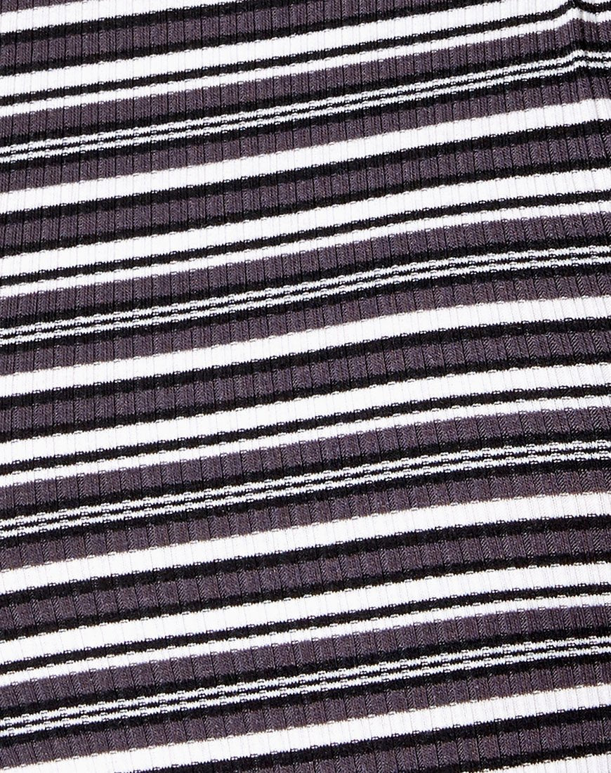Suri Top in Black Grey and White - Image 5