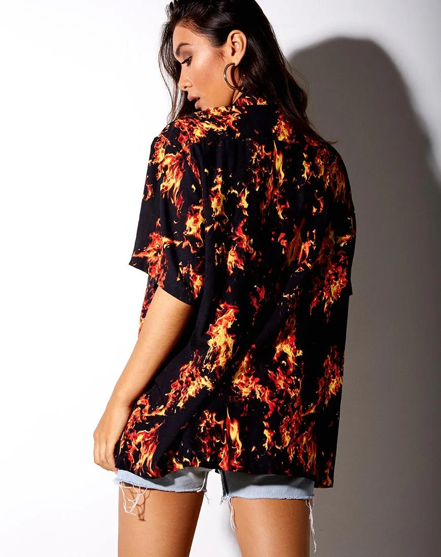 Taelsa Shirt in Fire - Image 5