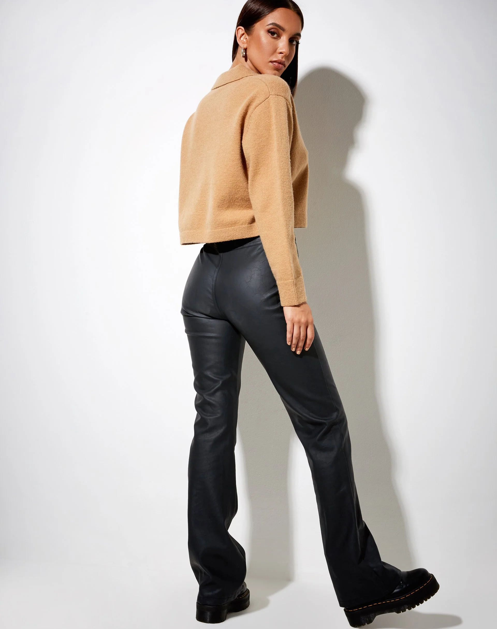 Tallis Jumper in Knit Tan - Image 4