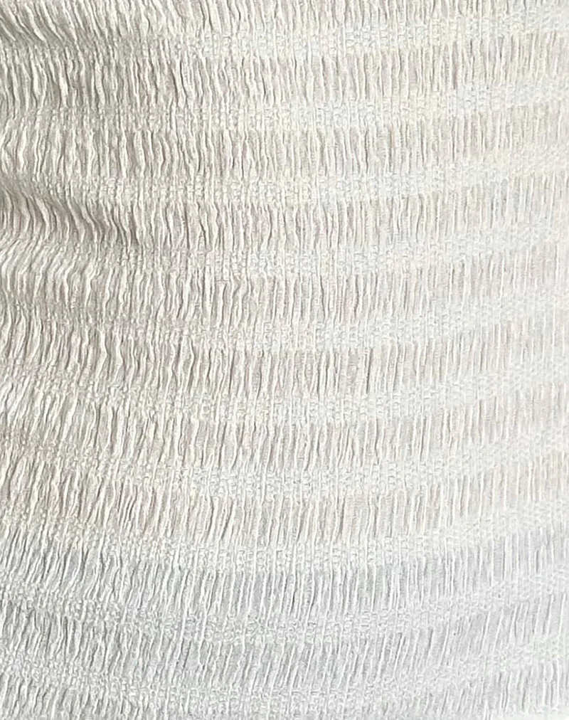 Tamia Asymmetric Top in Crinkle White - Image 5