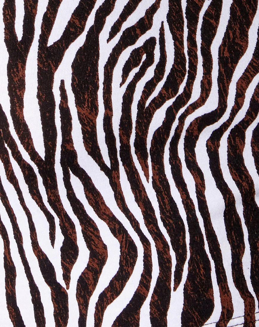 Tasya Crop Top in Zebra Vertical - Image 6