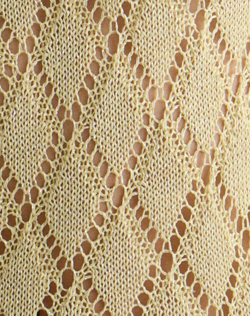 Tate Jumper in Metallic Lemon - Image 6