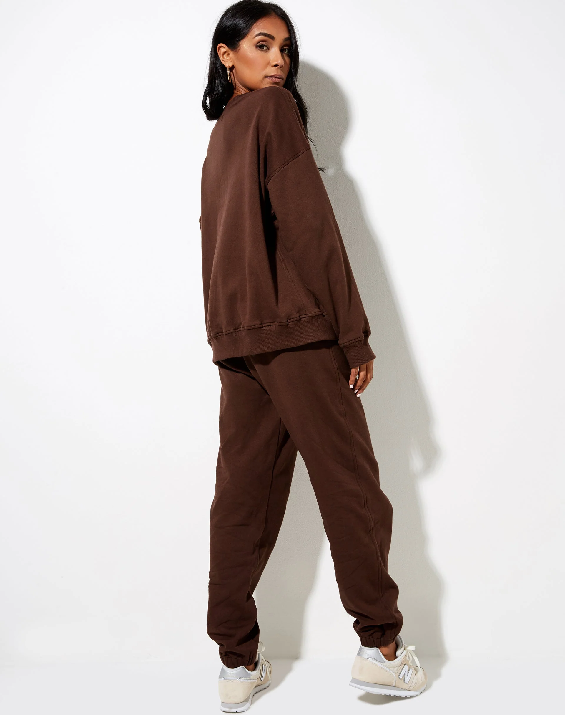 Ted Sweatshirt in Deep Mahogany L'Amour Cherub Label Embro - Image 2