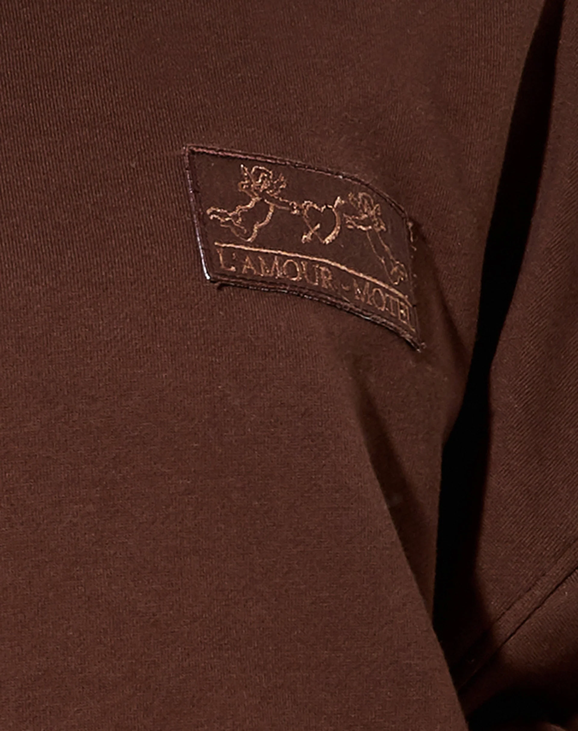 Ted Sweatshirt in Deep Mahogany L'Amour Cherub Label Embro - Image 5