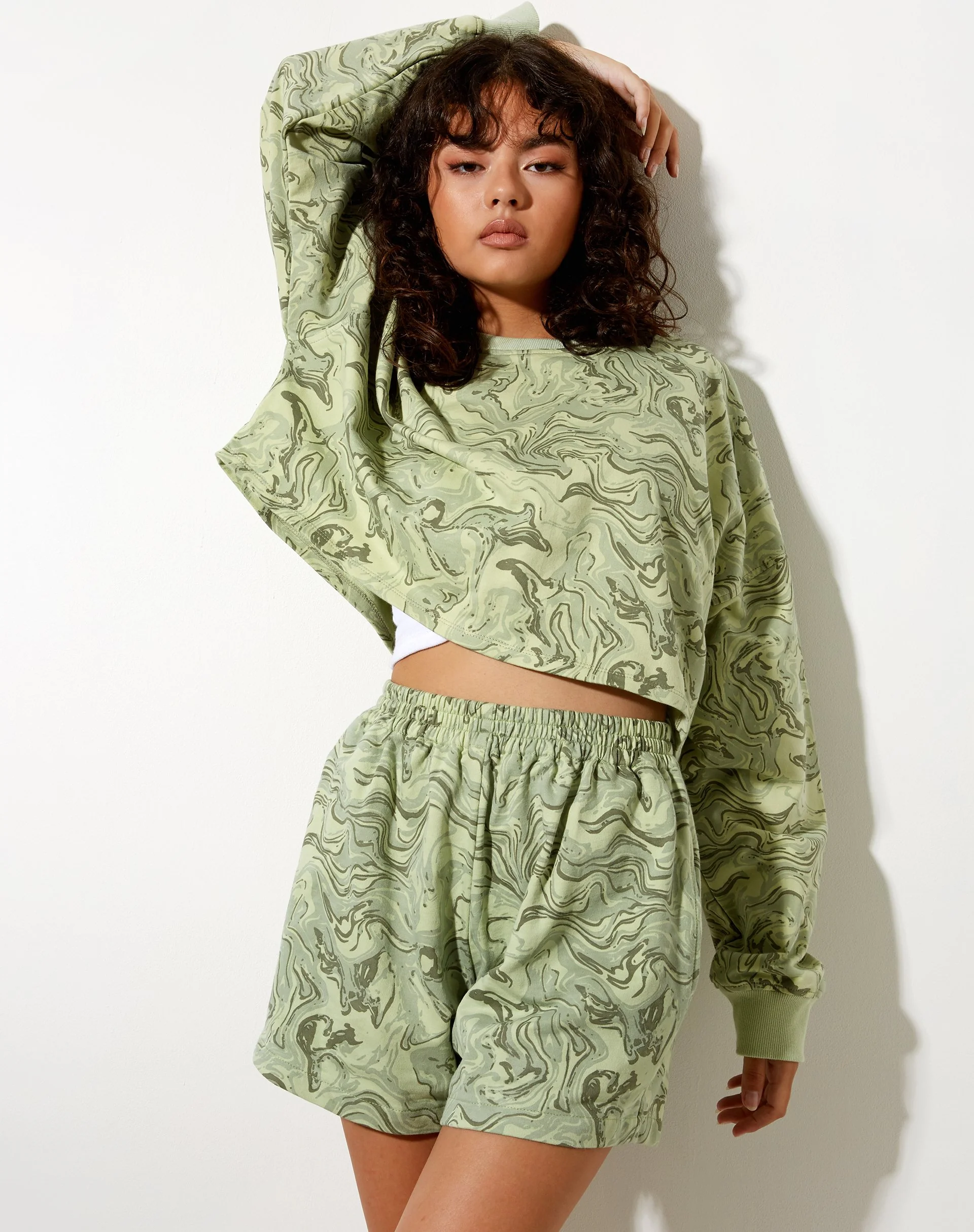 Terry Short in Marble Green - Image 2