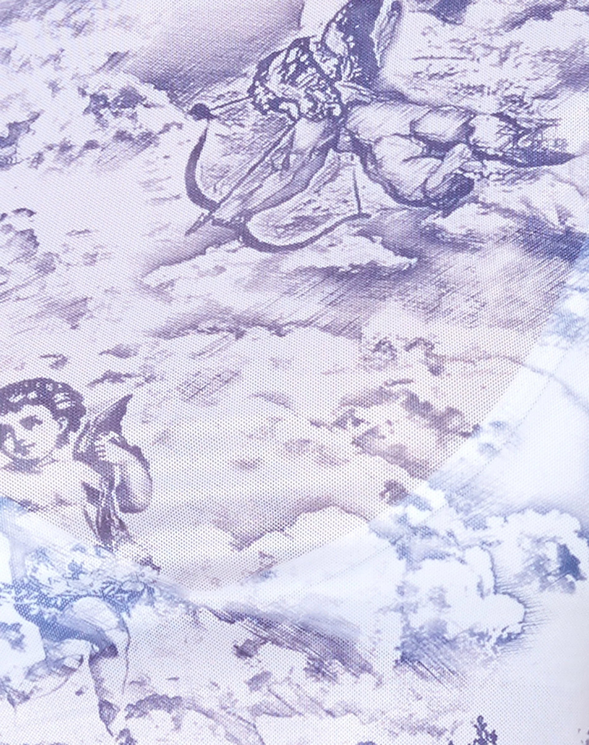 Tince Crop Top in 20's Cherub White Blue - Image 6