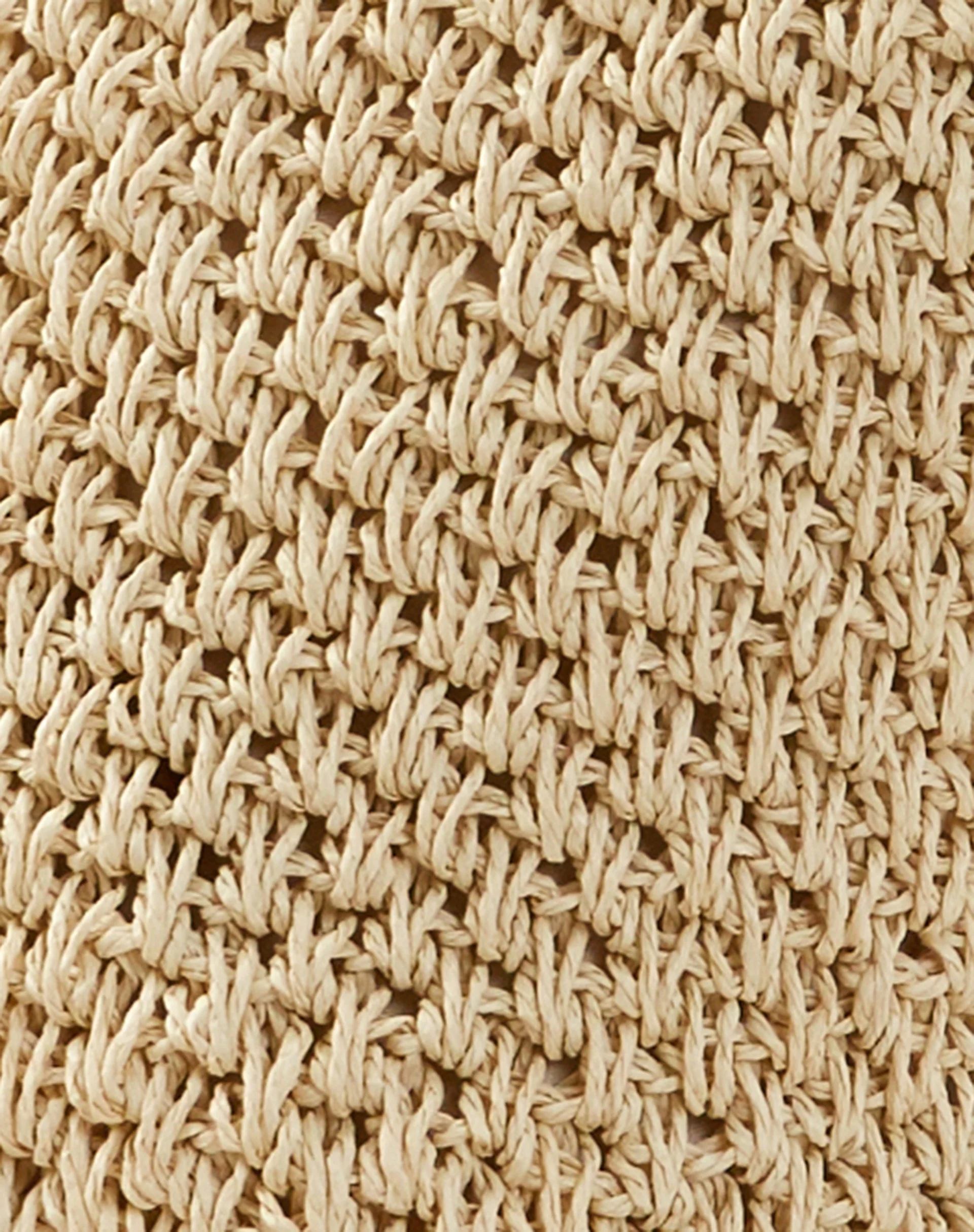 Tito Crochet Tote Bag in Ivory - Image 4