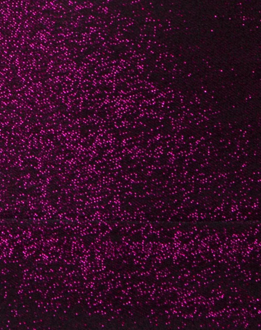 Tube Top in Glitter Burgundy - Image 5
