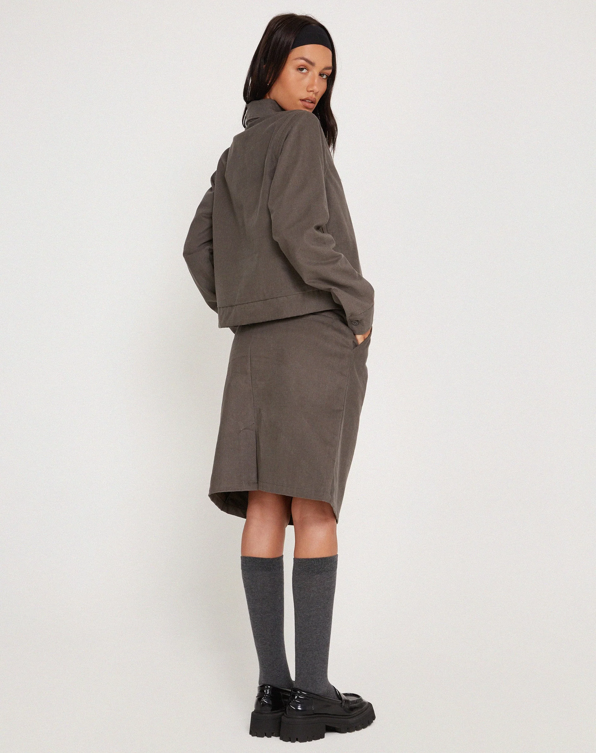 Tumbas Jacket in Dark Grey - Image 6