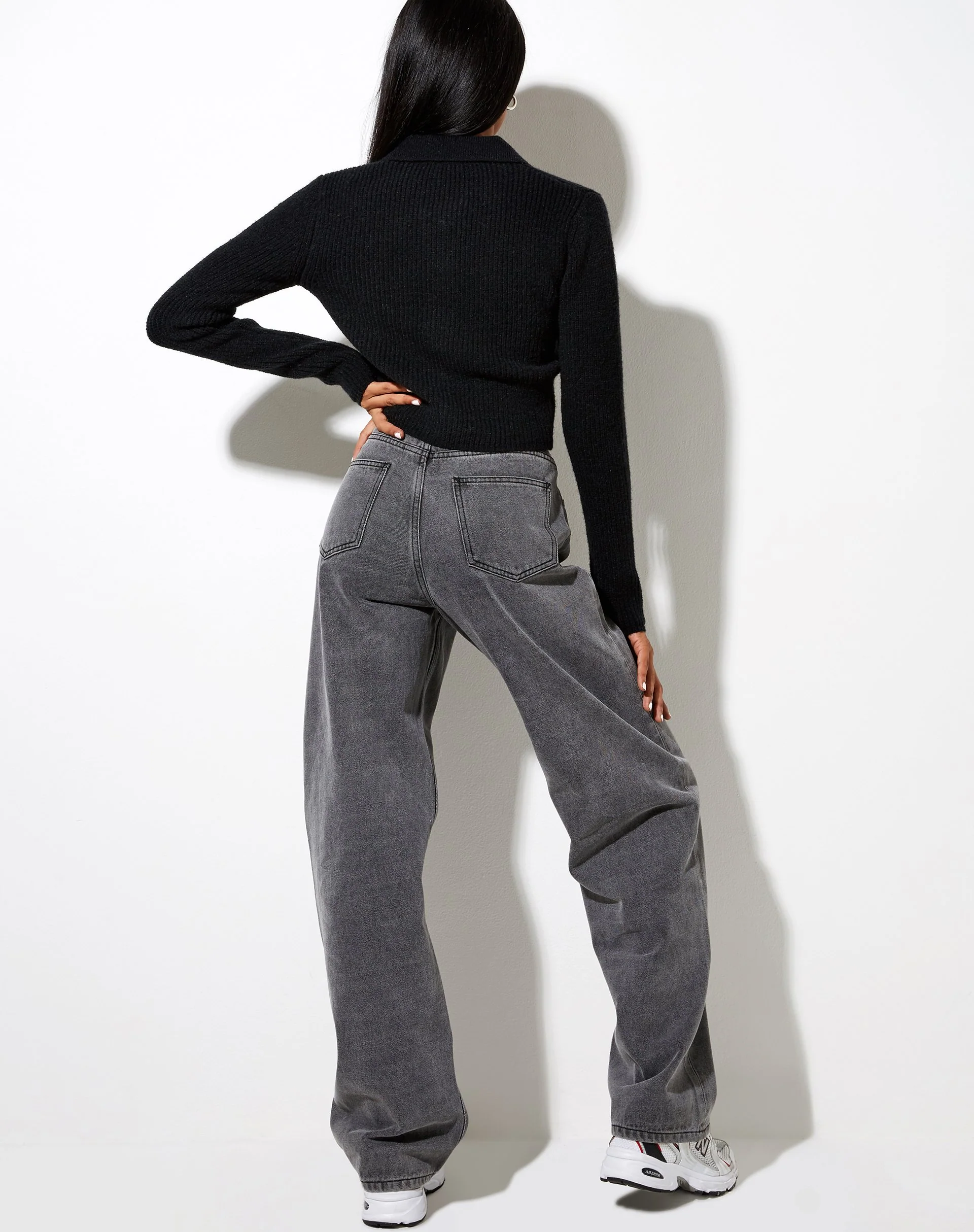Tuzip Cardi in Knit Black - Image 2