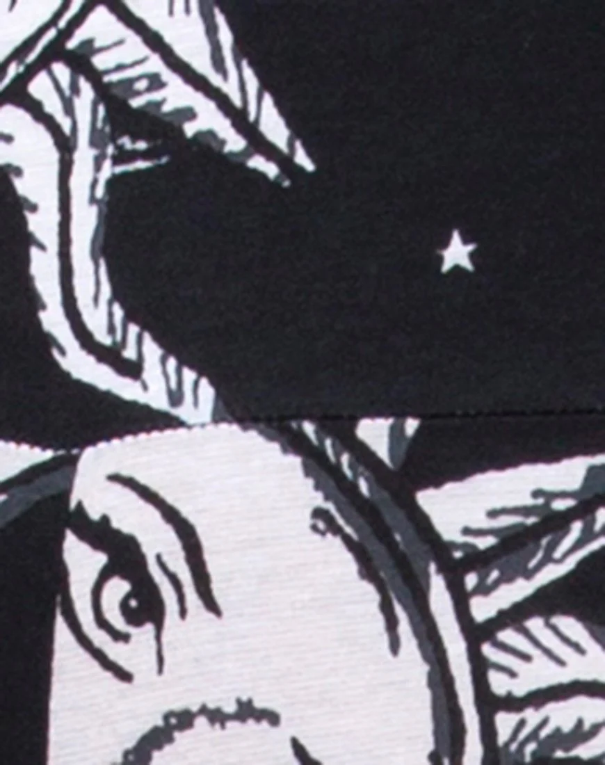 Unitard in Oversize Sun Moon and Stars - Image 5