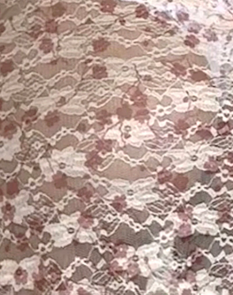 Valtheni Maxi Dress in Chic Petal Pink Lace - Image 6