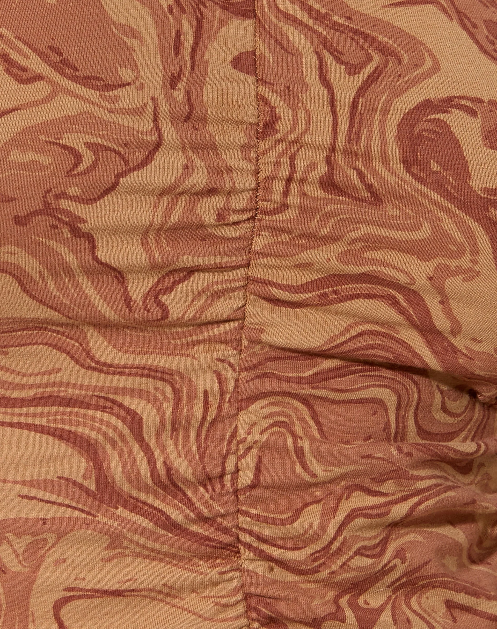 Vavo Vest Top in Fluid Marbling Brown - Image 6