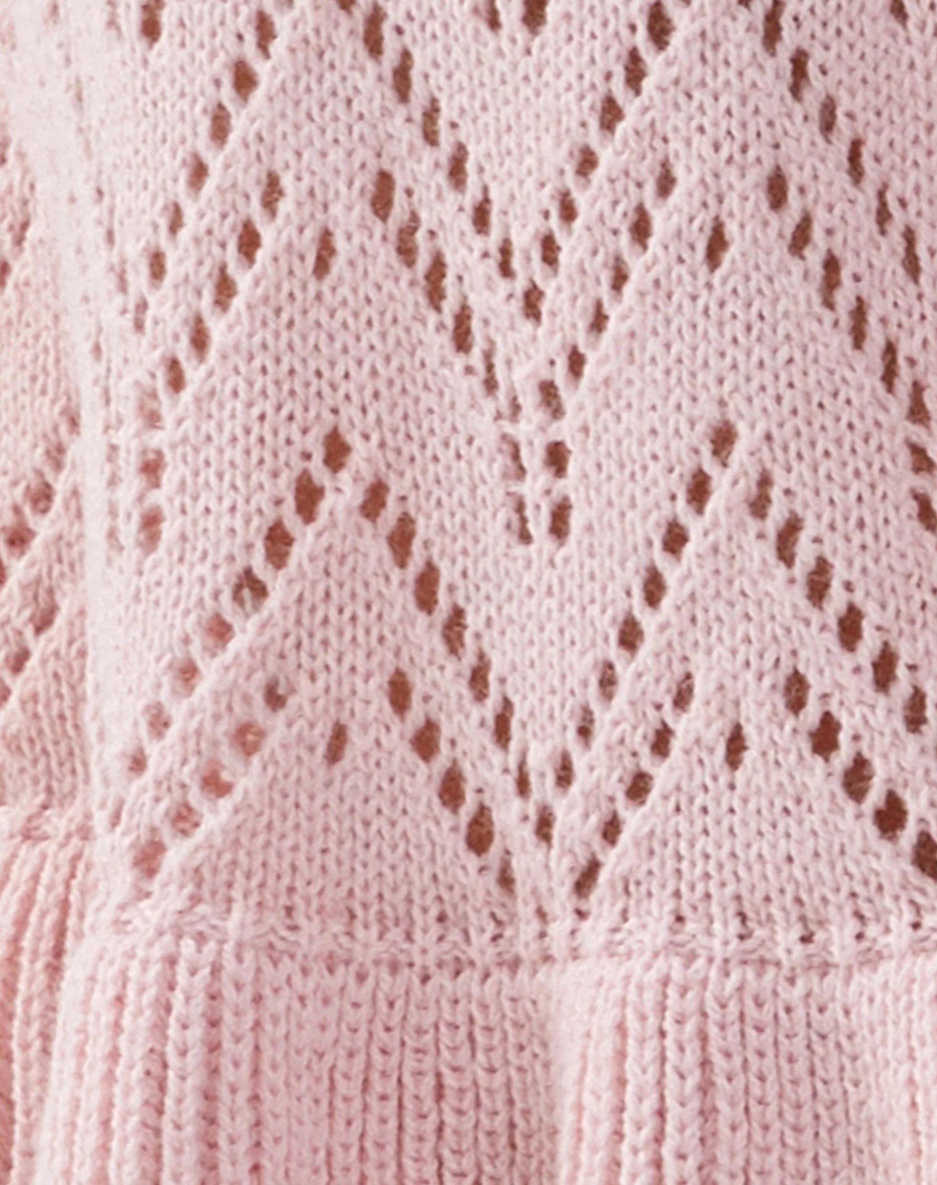 Vella Cardigan in Knitted Pink - Image 5