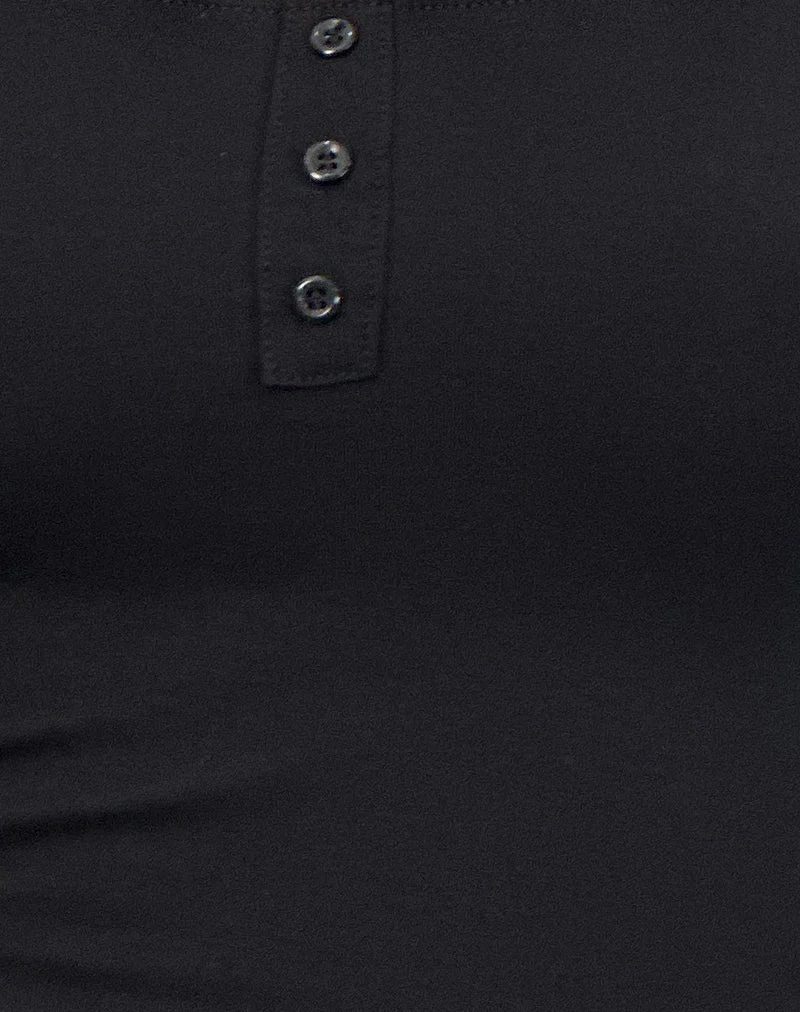 Vibian Short Sleeve Top in Black - Image 6