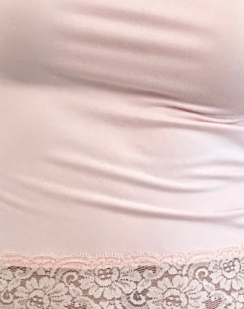 Vikha Vest Top in Soft Jersey Pink - Image 6
