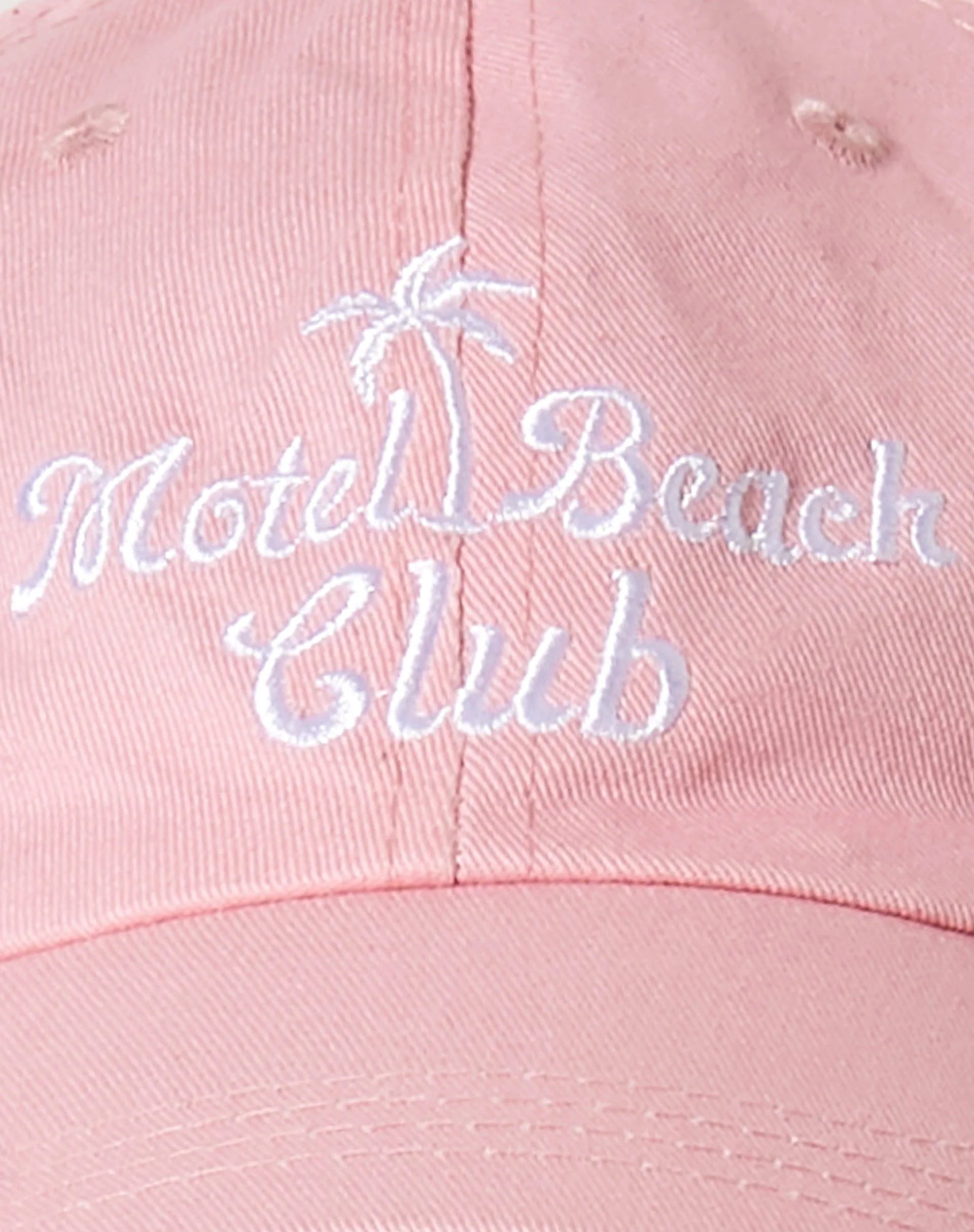 Vintage Hat in Pink Motel Beach Club Embro - Image 5