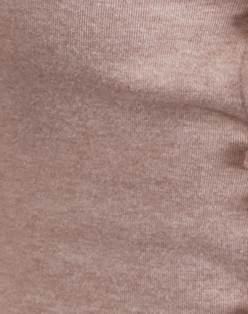 Vonnie Bow Vest Top in Knit Sandy Pink - Image 6