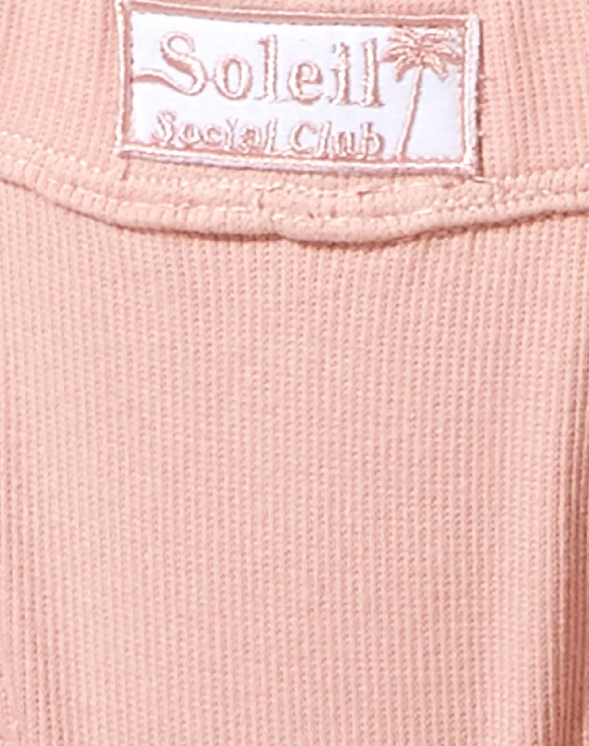 Vyas Pant in Rib Pink Soleil Label Embro - Image 7