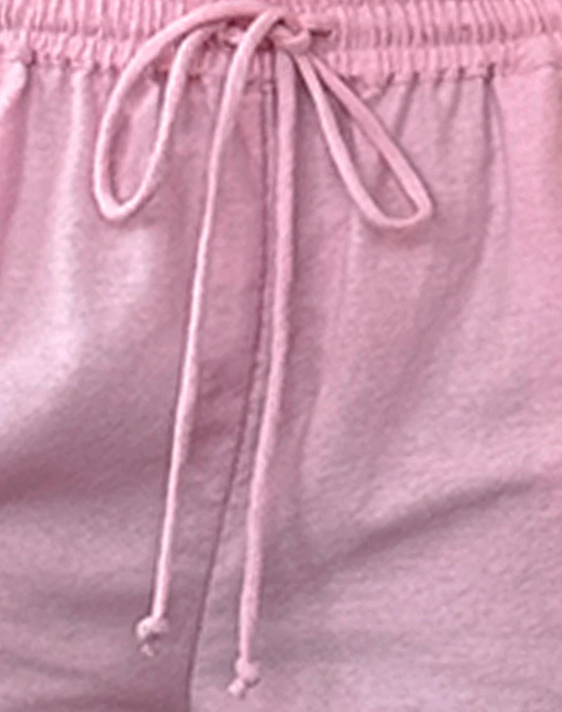 Wasic Wide Leg Linen Trouser in Flamingo Pink - Image 5
