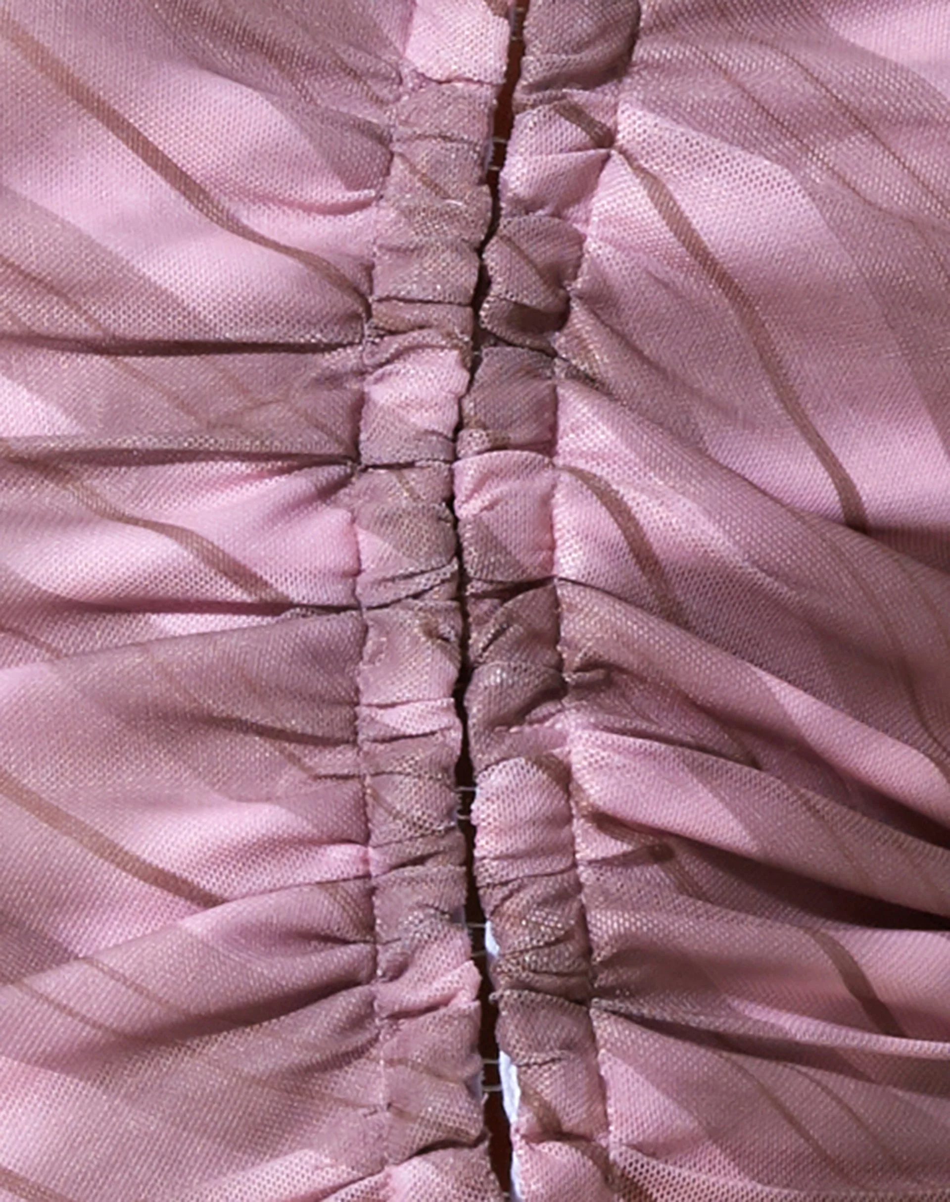 Wesley Crop Top in Pink Blurred Check - Image 8
