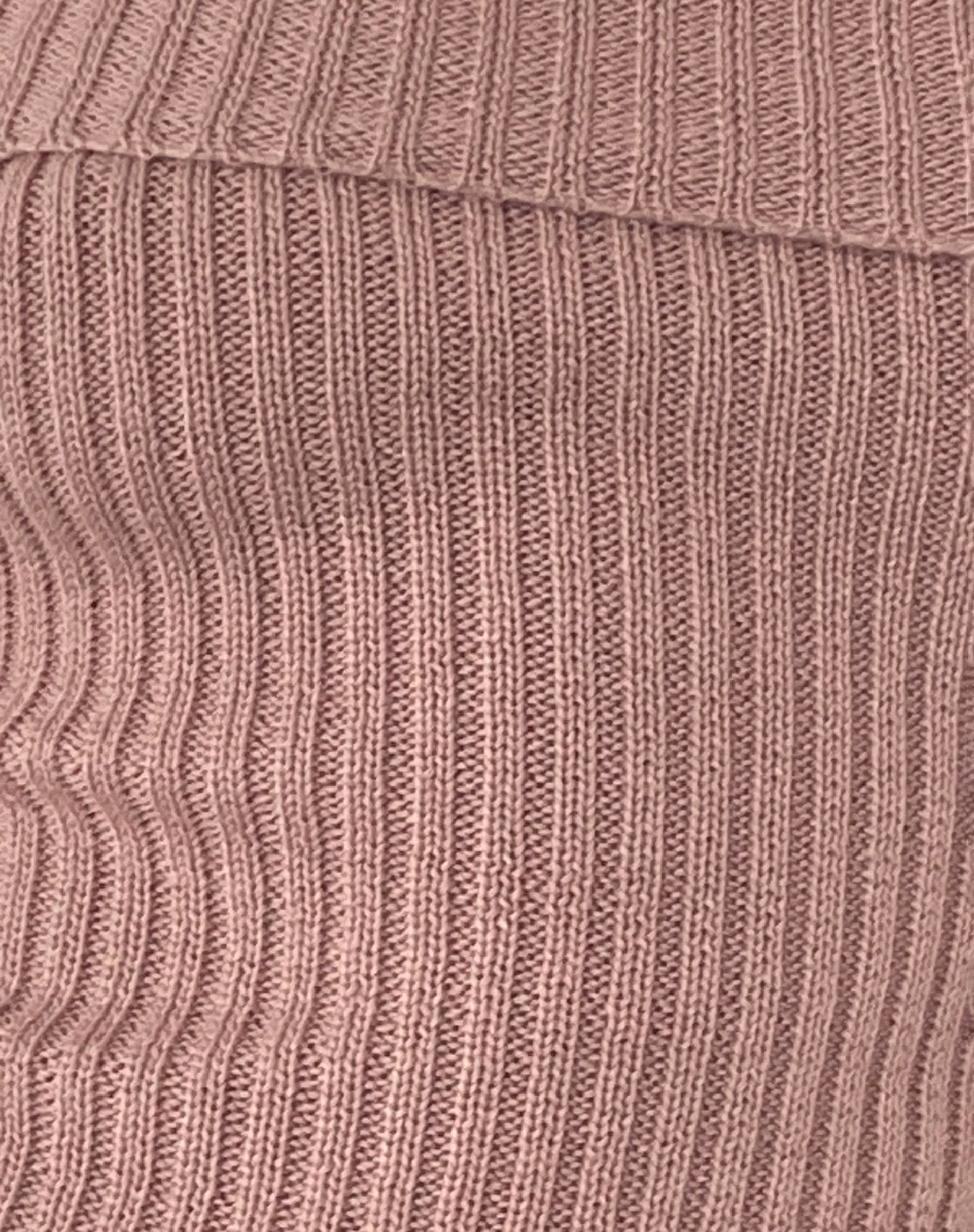 Wilda Bardot Bow Back Top in Knit Blush - Image 5