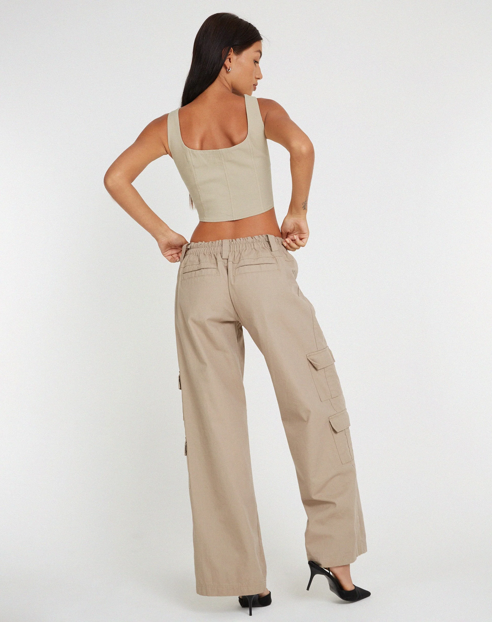 Wima Corset Top in Beige - Image 5