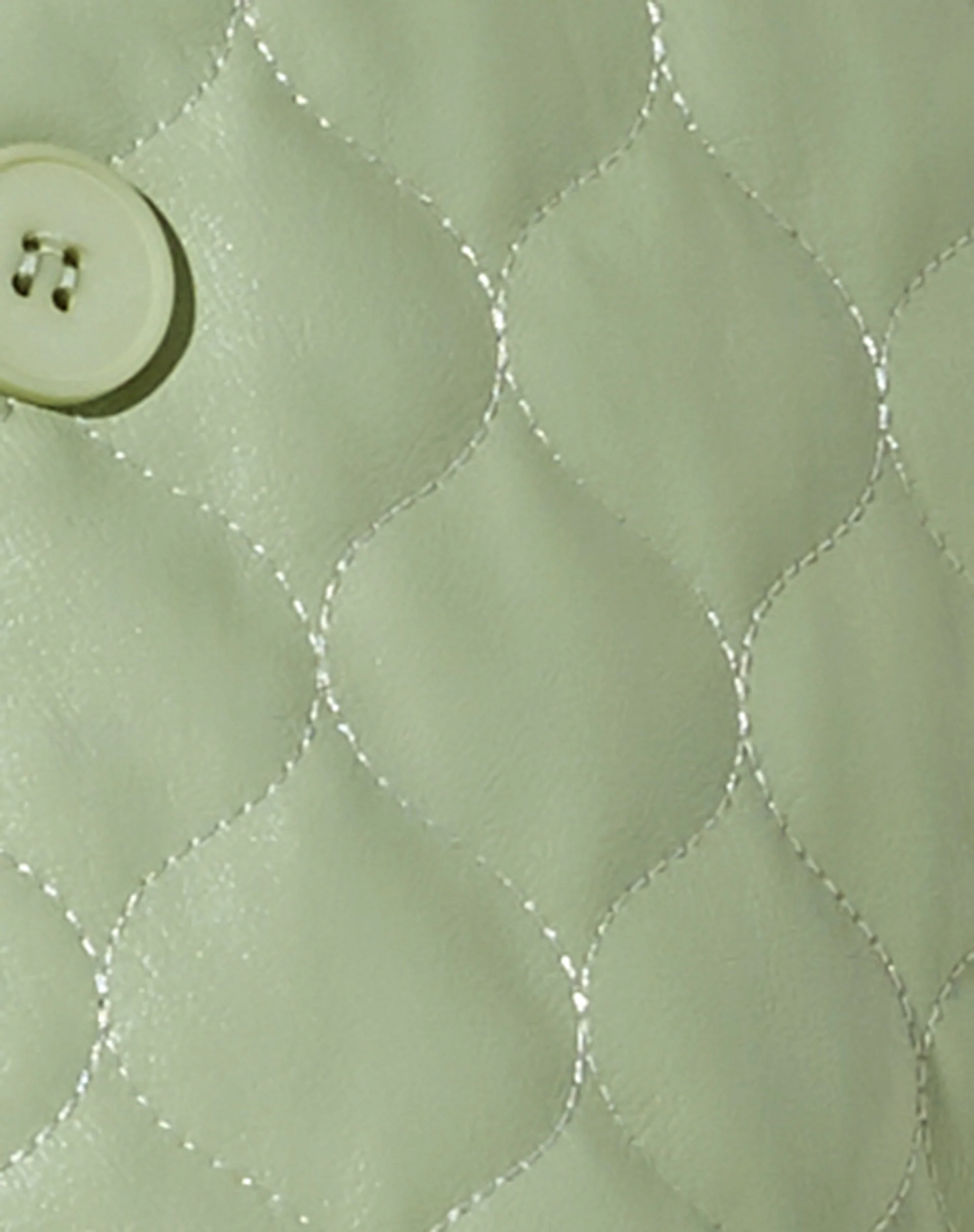 Winka Jacket in Quilted PU Pastel Mint - Image 5