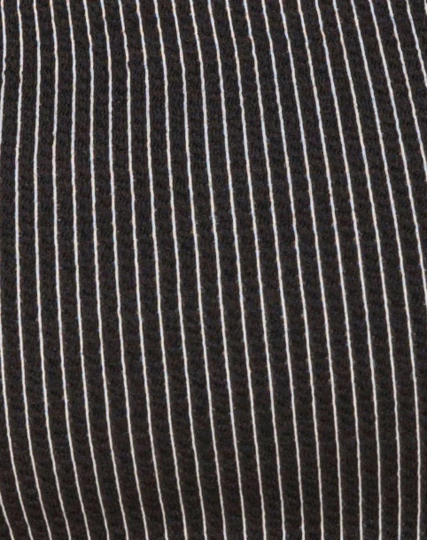 Xin Cutout Swimsuit in Needle Point Black - Image 5