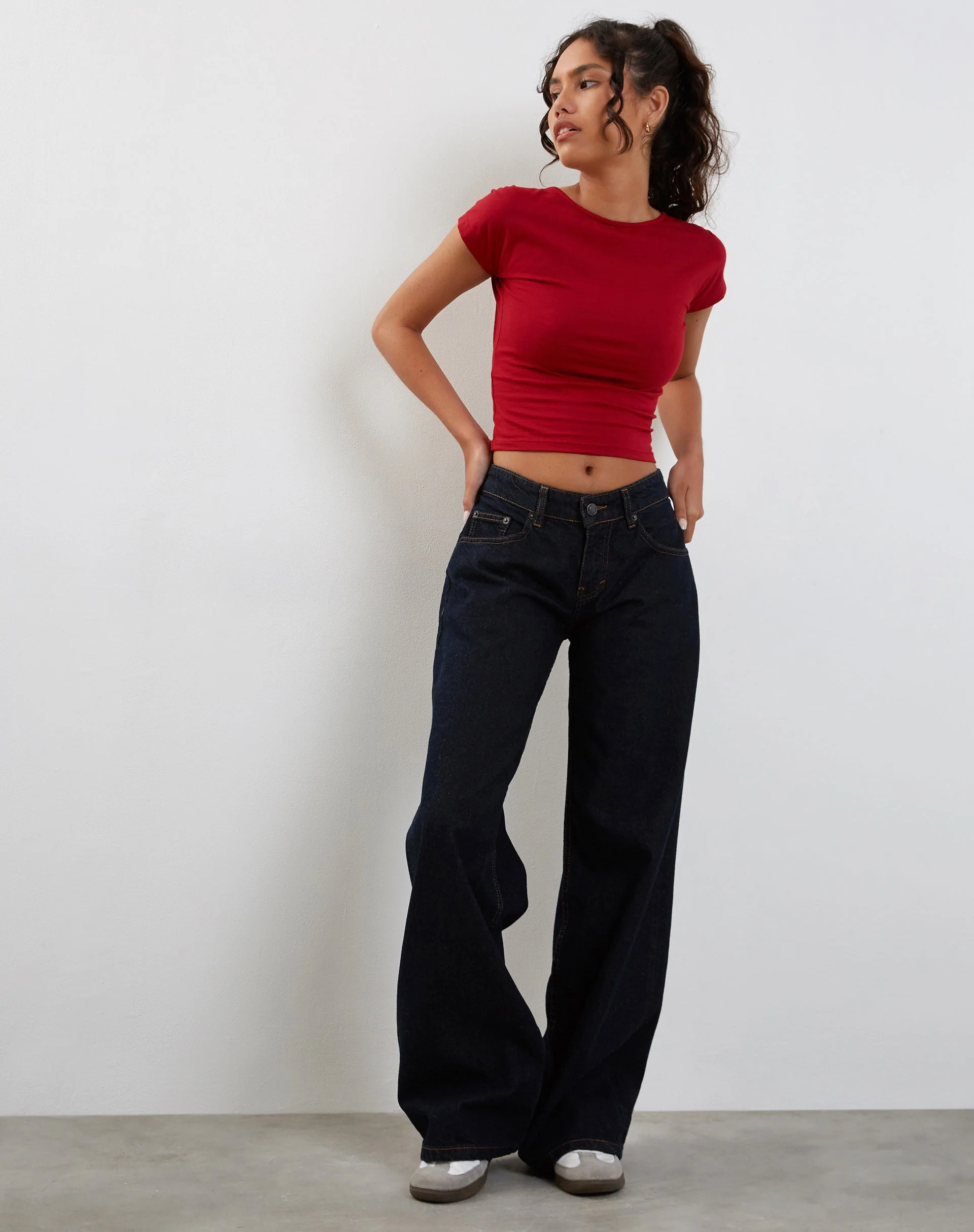 Xiwang Crop Top in Adrenaline Red - Image 3