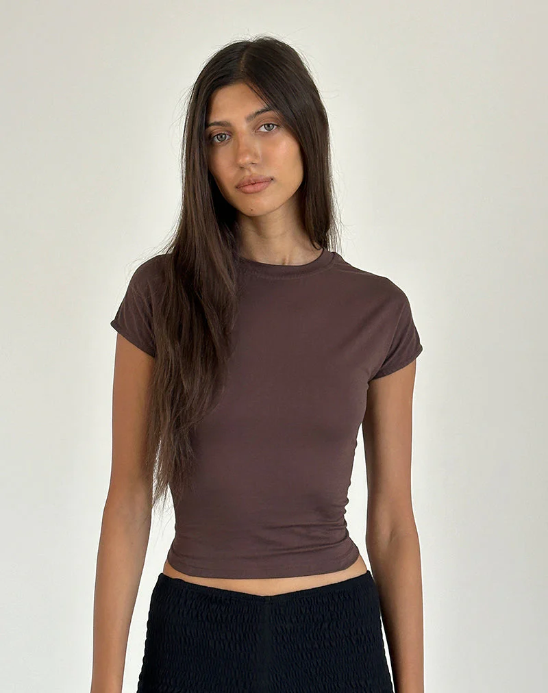 Xiwon Bow Back Top in Deep Mahogany - Image 2