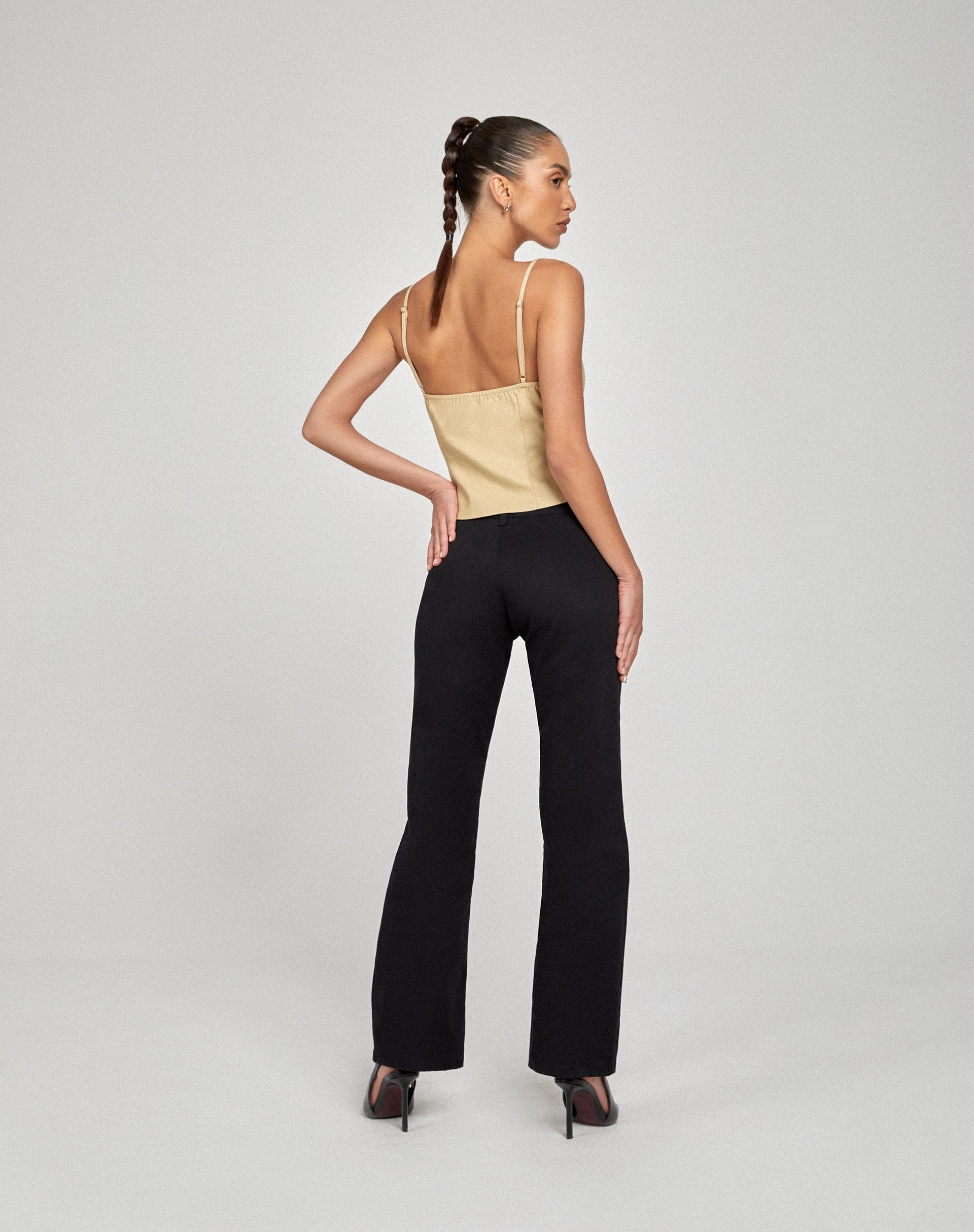 Yaka Cami Top in Tailoring Ecru - Image 6