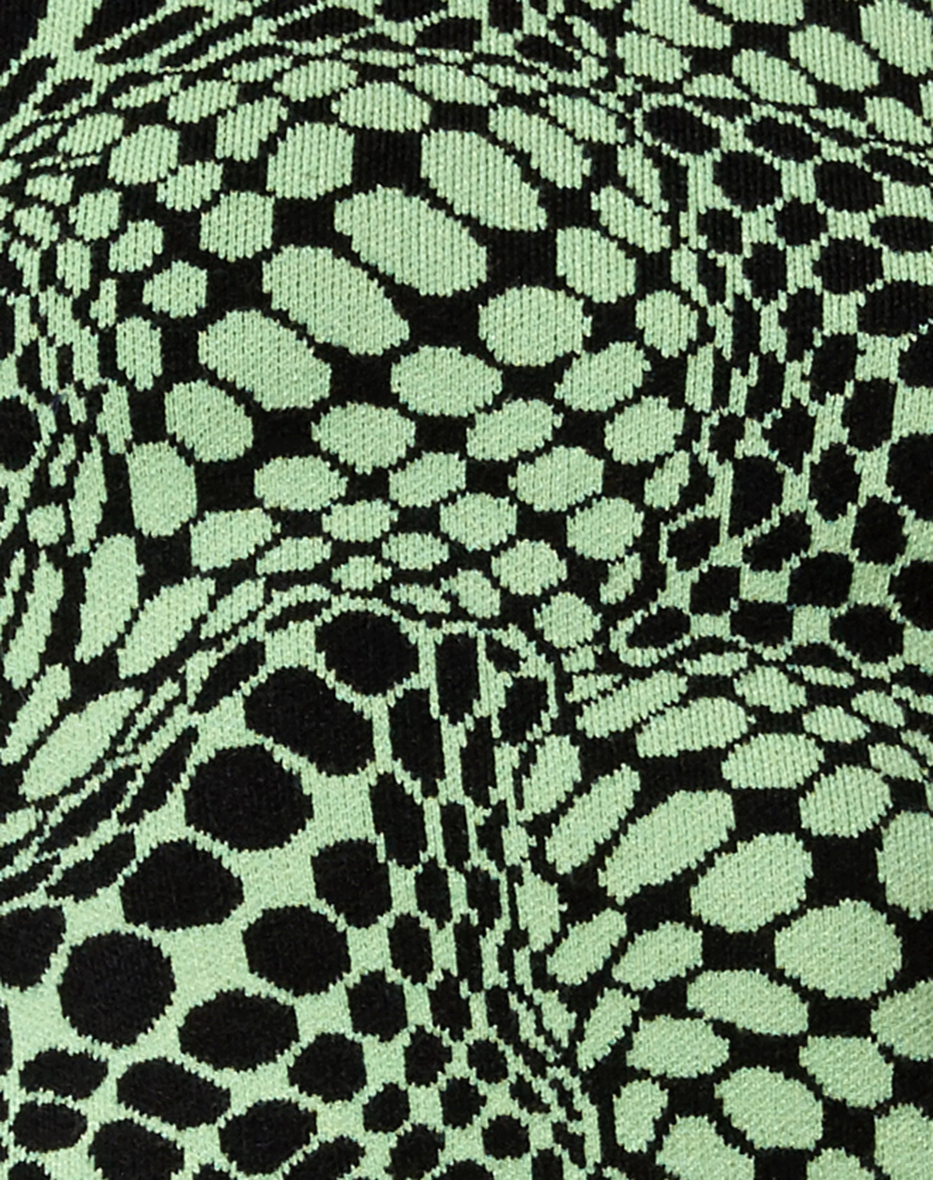 Youta Crop Top in Geo Polka Arcadian Green - Image 7