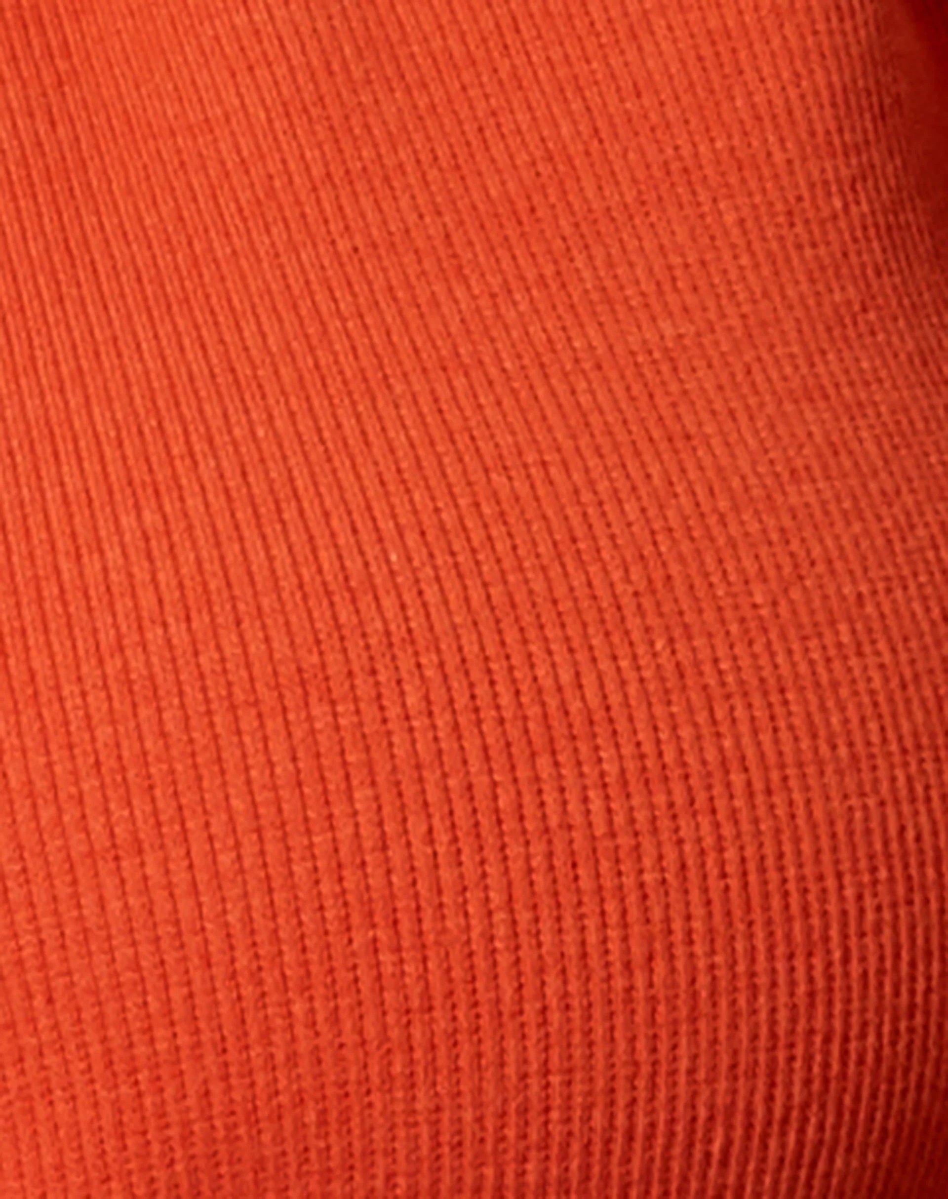 Yunda Crop Top in Rib Tangerine - Image 6