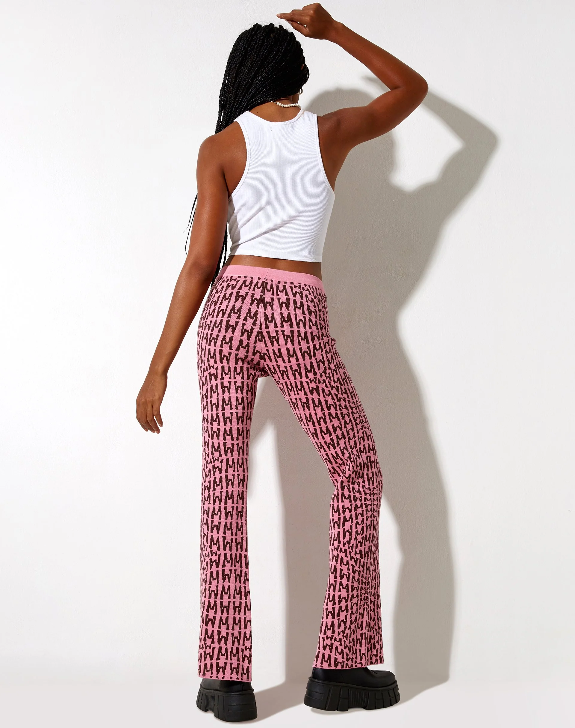 Yunia Trouser in Wavey M Pink - Image 2