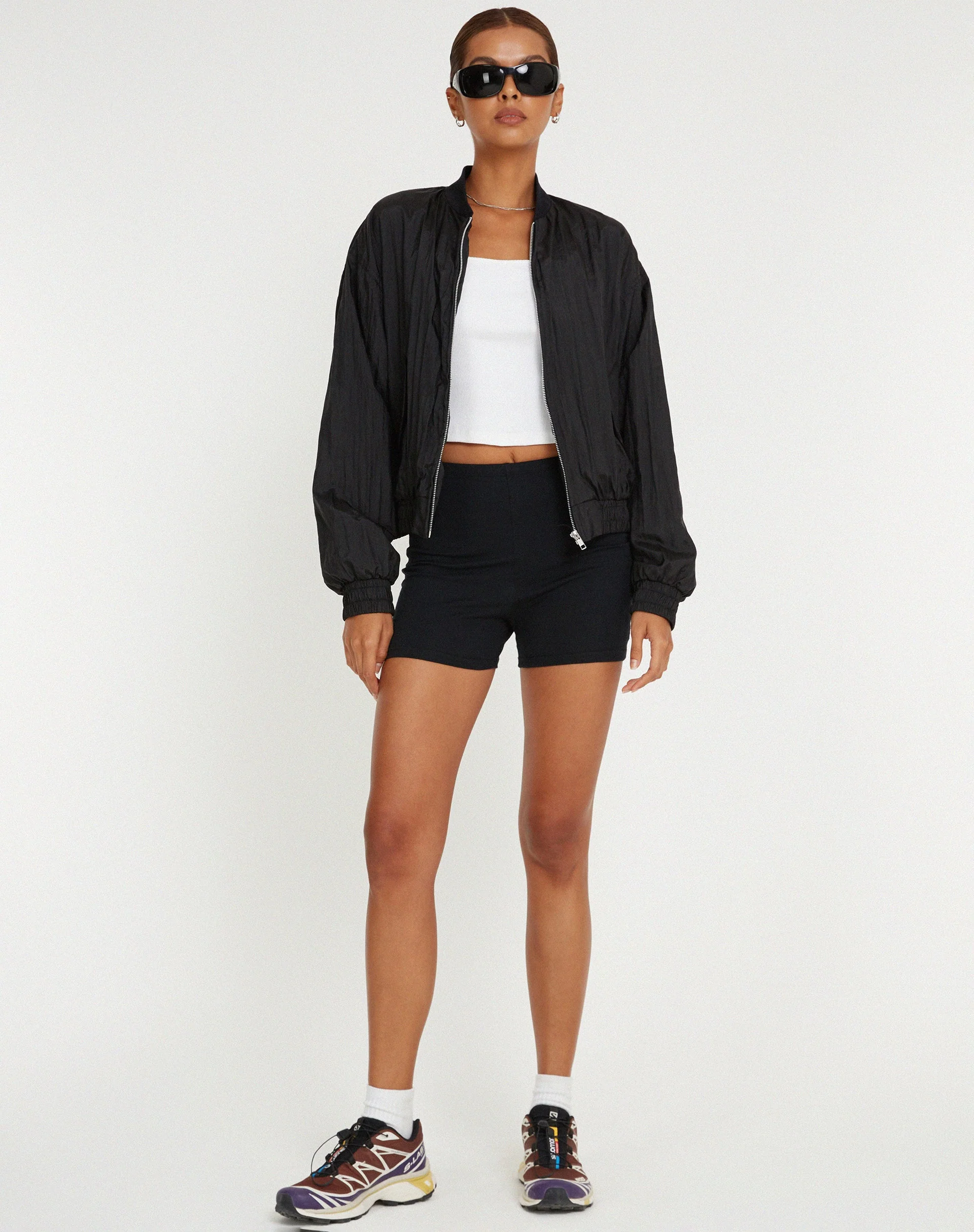 Yuu Shell Jacket in Black - Image 2
