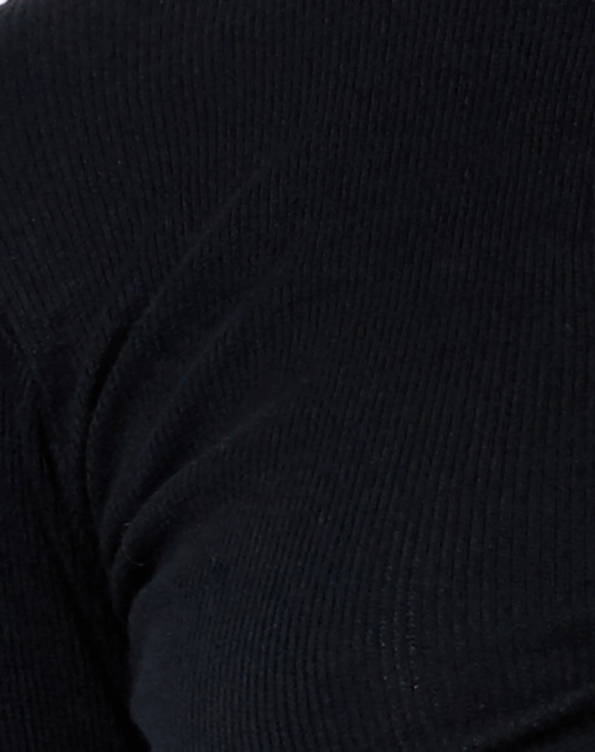 Zen Crop Top in Rib Black - Image 5