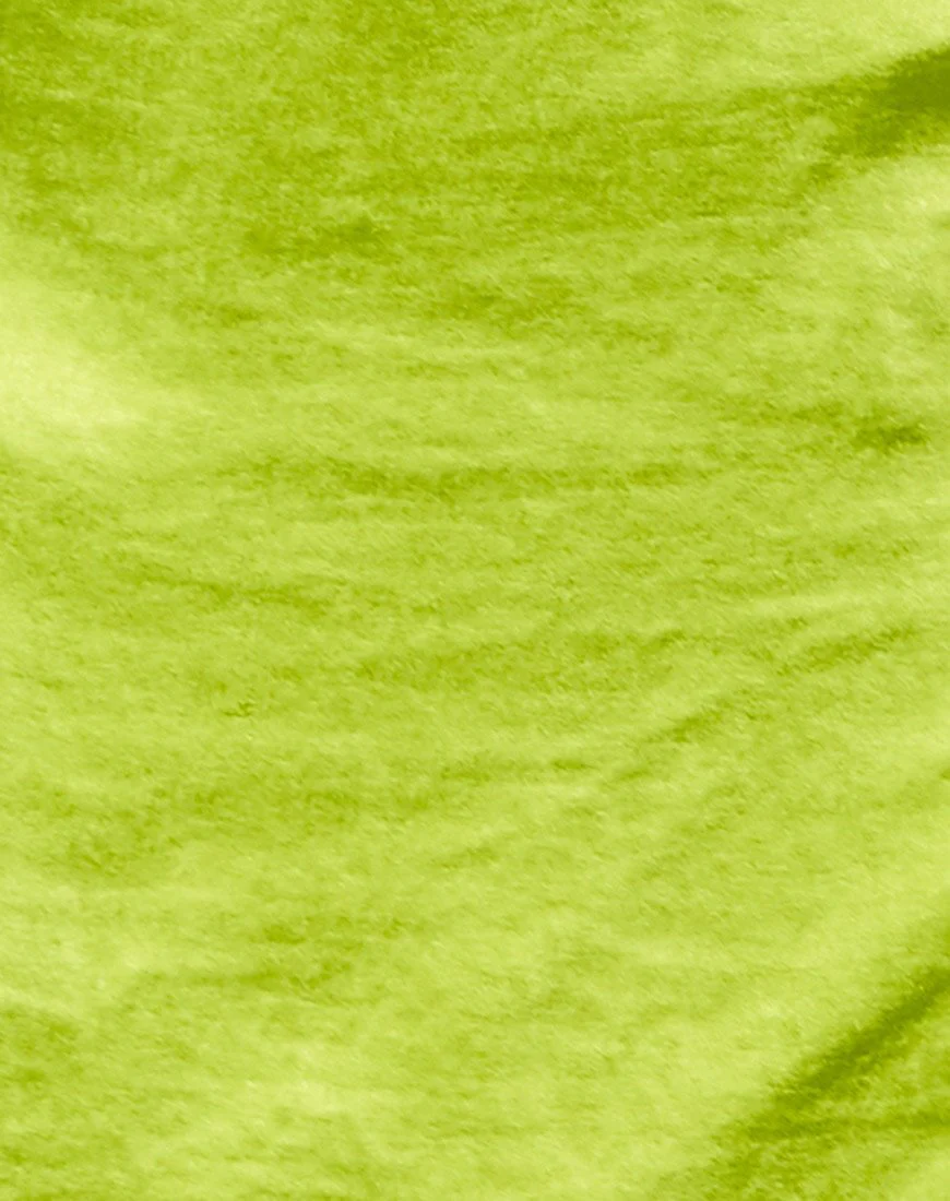 Zenaya Slip Dress in Satin Lime Green - Image 6