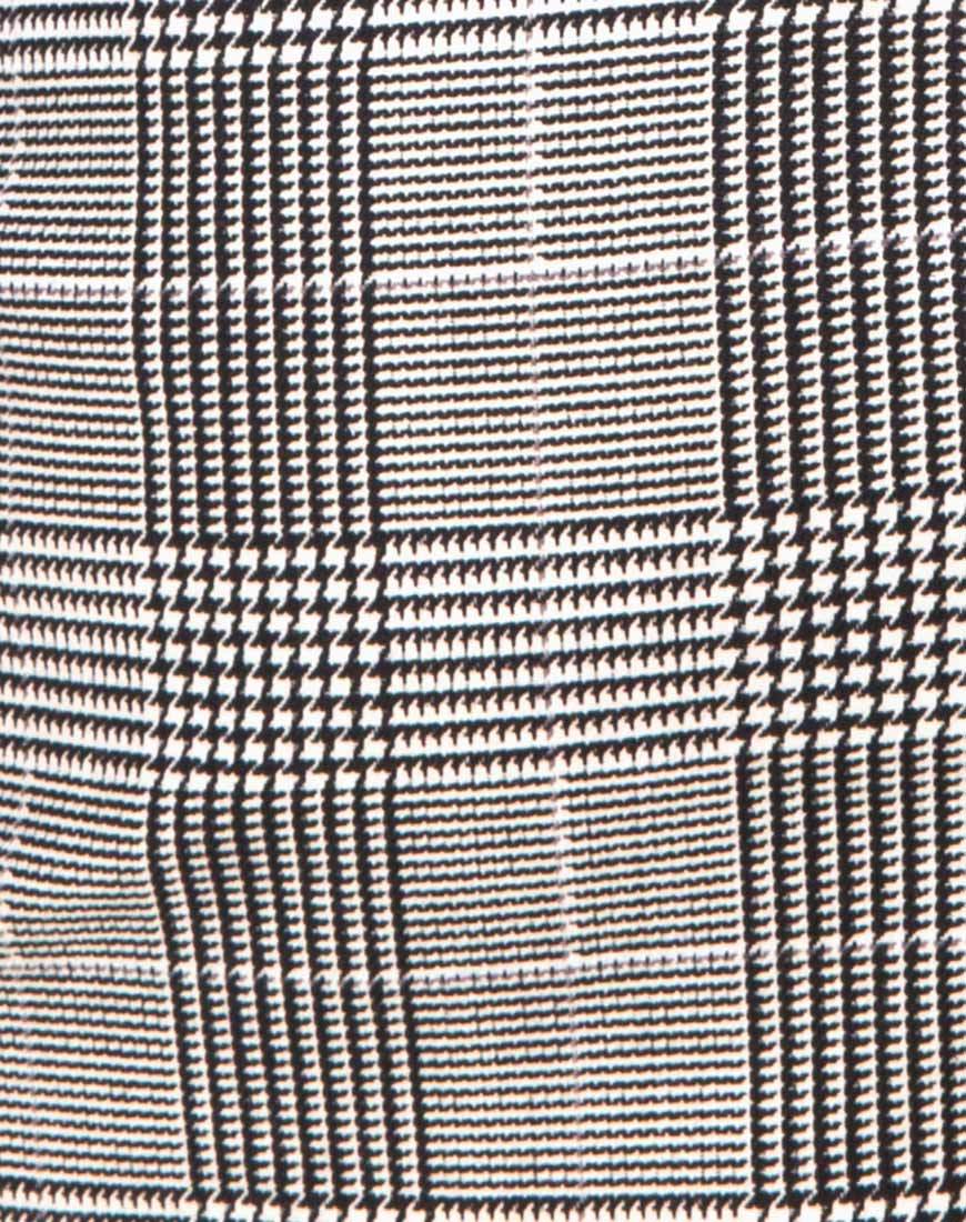 Zida Mini Skirt in Charles Check Grey - Image 5