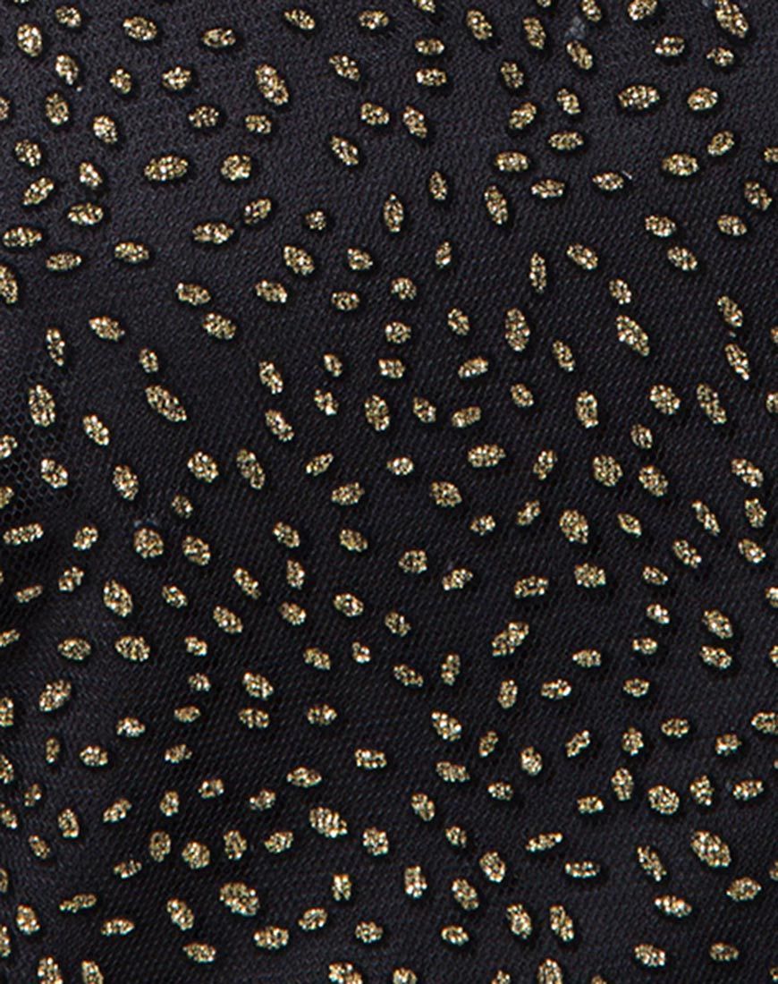 Ziggy Slip Dress in Glitter Animal Net black - Image 5