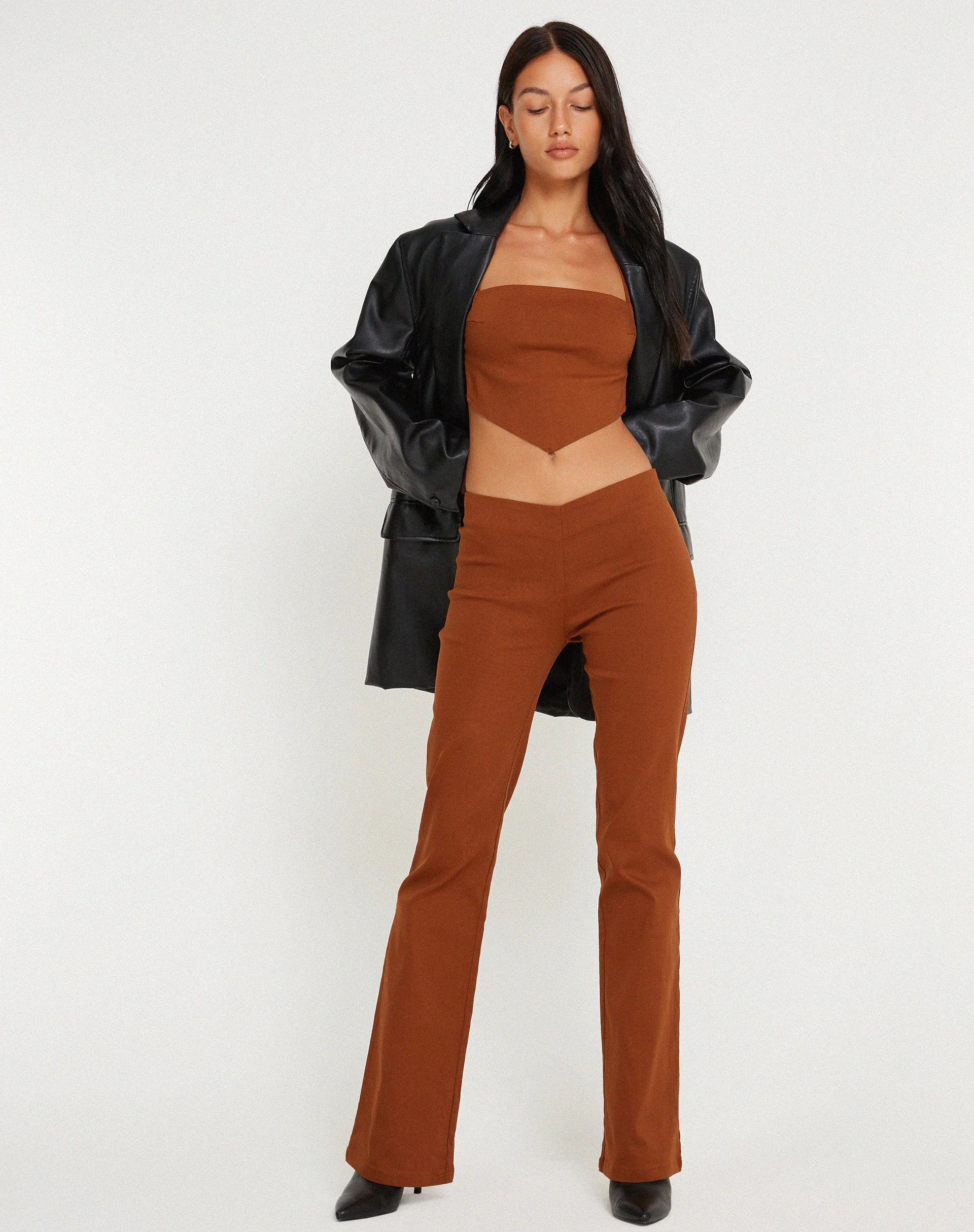 Zirnia Trouser in Coffee Bean - Image 4