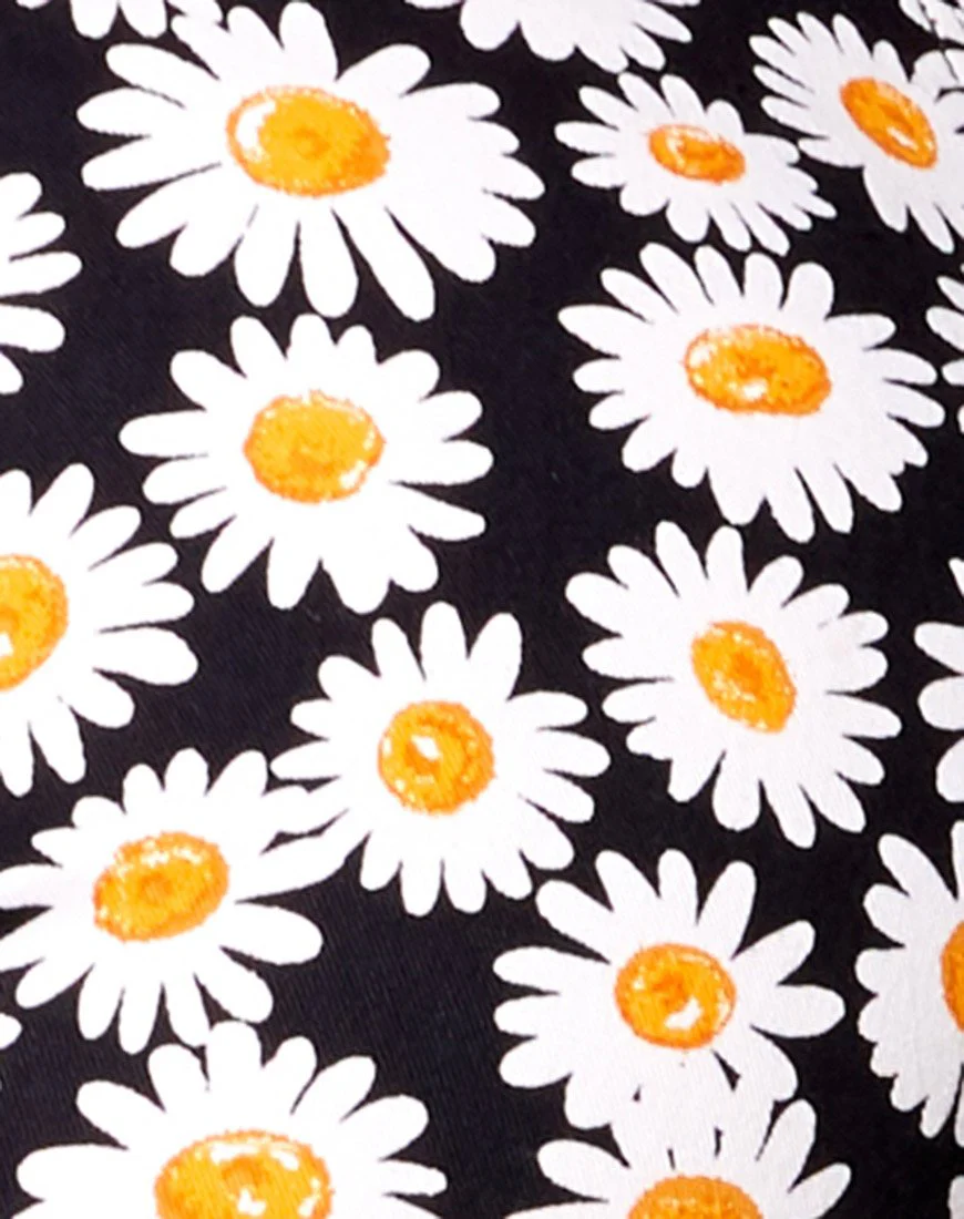Zoven Trousers in Daisy Love Black - Image 5