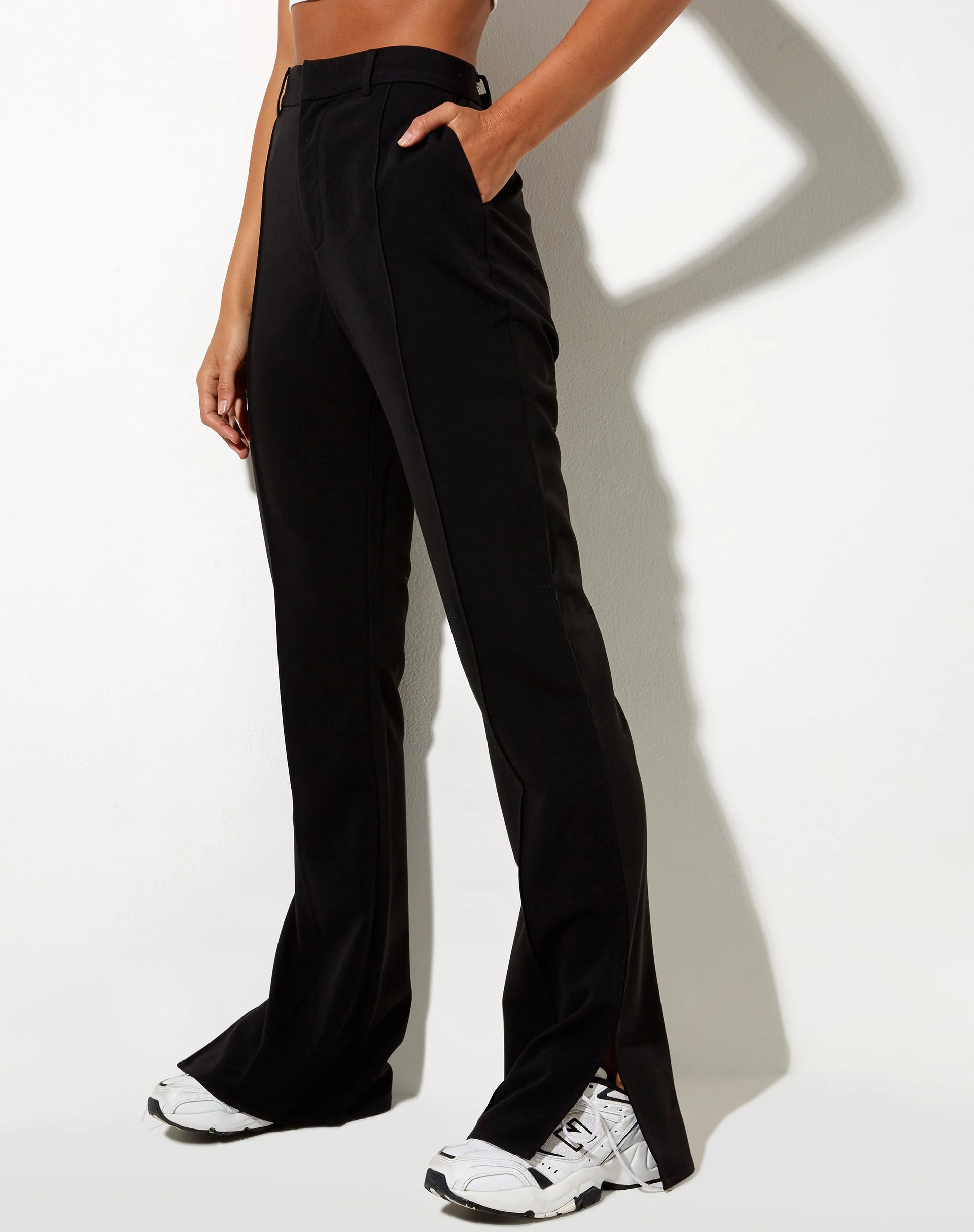 Zovey Flare Trouser in Black - Image 2